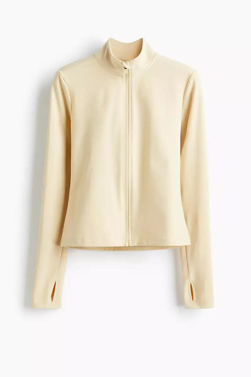 Zip-through sports jacket with SoftMove™