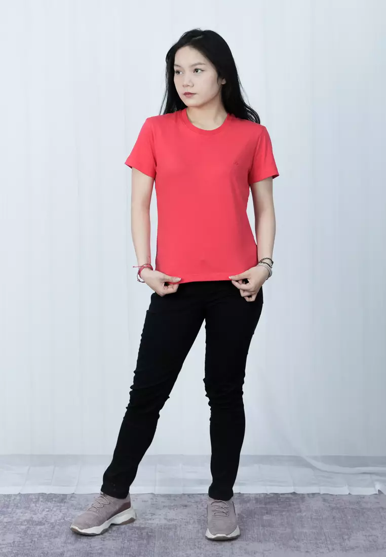 LGS - Kaos Wanita - Lengan Pendek - Motif Polos - Color Series - LTS.001