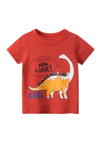 Kings Collection red Kids Dinosaur T-shirt (KCKID2075) 6B2E3KA8F67B83GS_1
