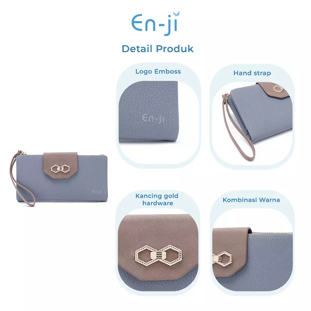 En-ji Doku Wallet Wanita Warna Black