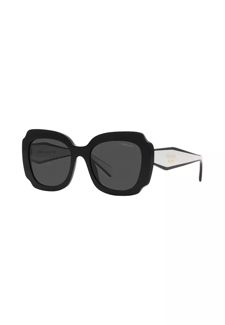 Buy Prada Prada Womens Irregular Frame Black Acetate Sunglasses Pr 16ys Online Zalora Malaysia 2178