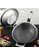 ASD grey ASD 30cm Hybrid 3 Ply Honeycomb Hex Stainless Steel Induction Nonstick Wokpan with Self Standing Lid B3D9EHLC4F2C59GS_4