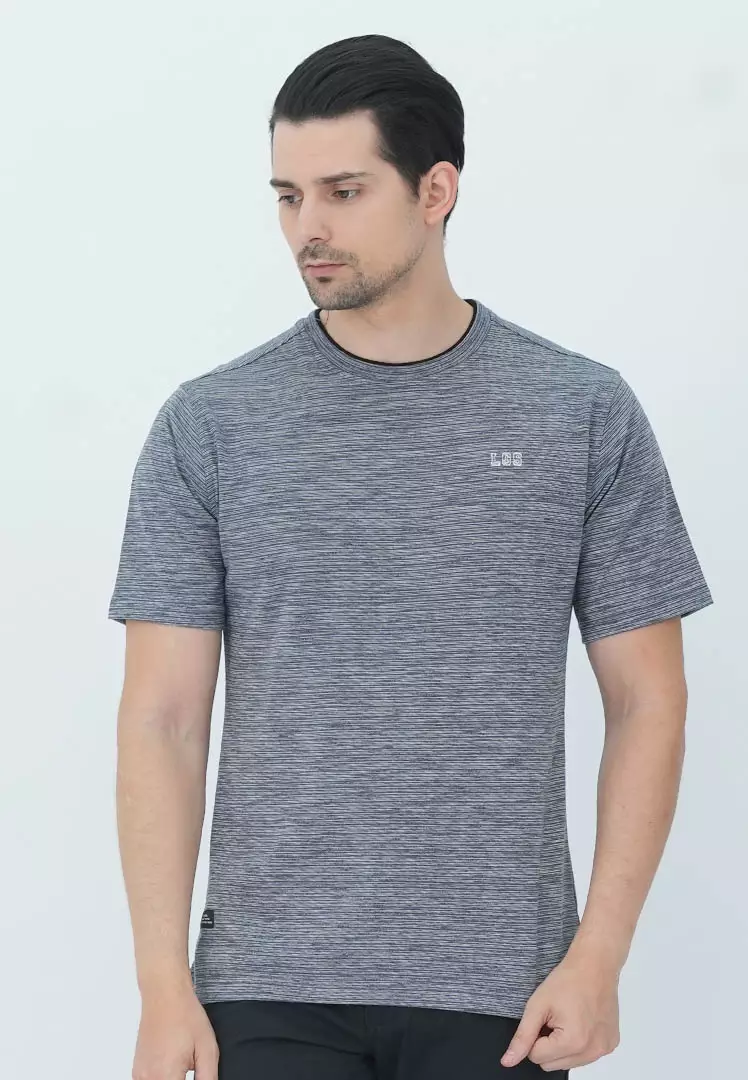 LGS - Kaos Casual - Kaos Grafis - Full Motif - Regular Fit - Abu - CTS.223.S3201.01.C