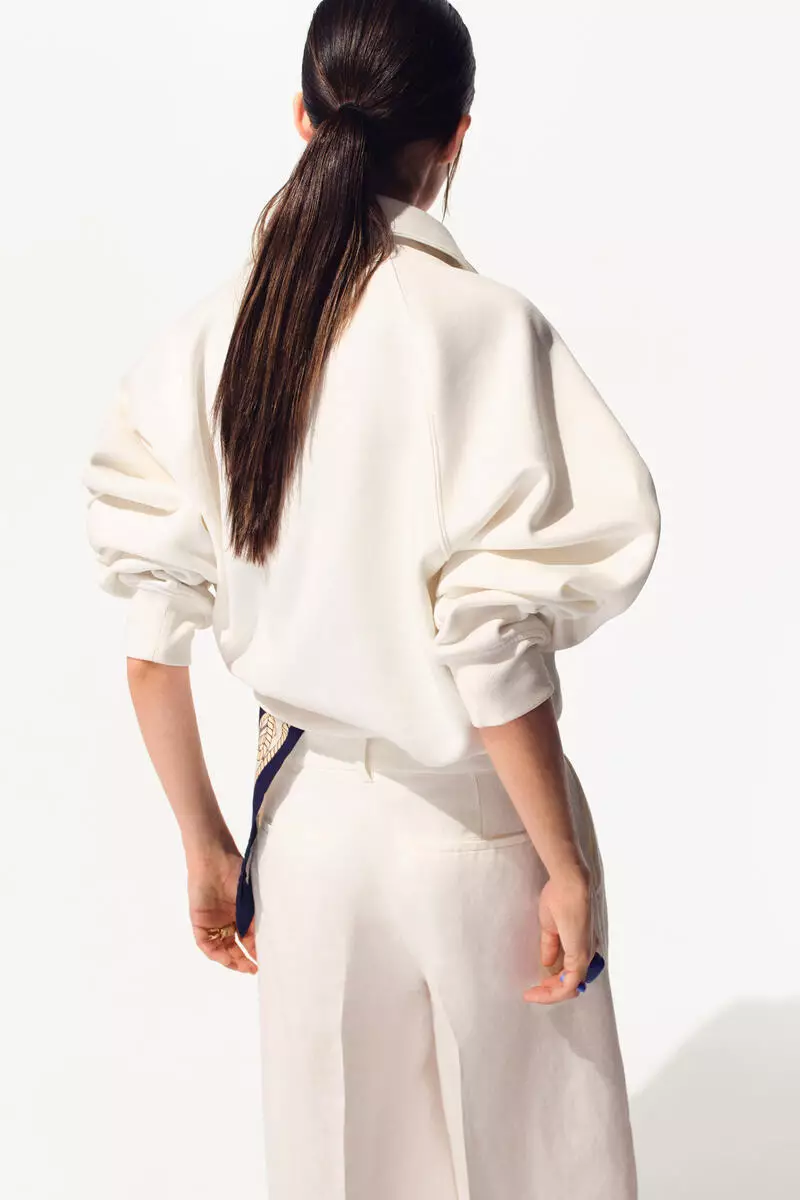 Wide linen-blend culottes