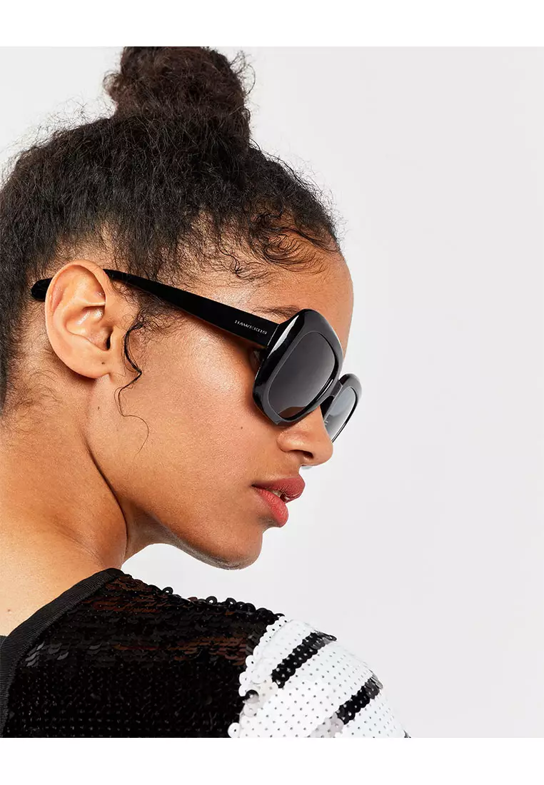 HAWKERS Black BUTTERFLY Sunglasses for Women, Femenine. Official Product Designed In Spain