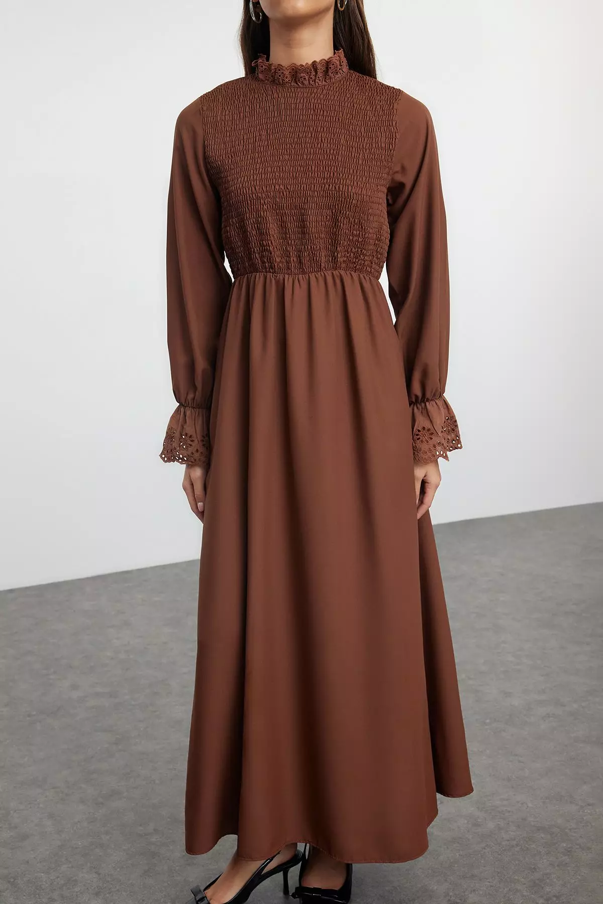 Modest Long Sleeves Maxi Dress