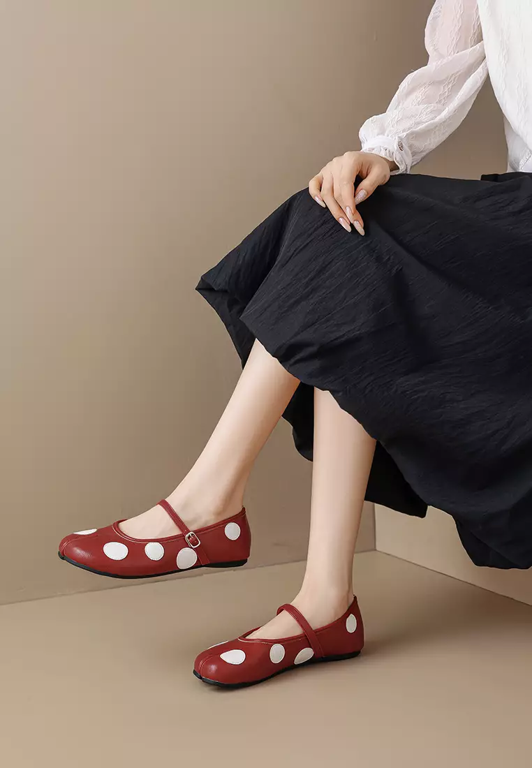 Tabi Polka Dot Mary Jane Shoes WW8293-2
