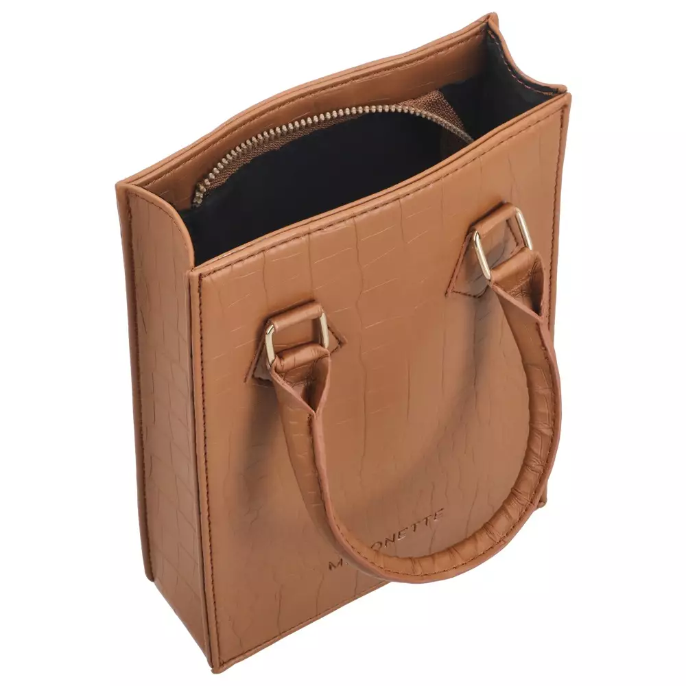 MAYONETTE Mikyong Croco Sling Bag - Tas Selempang Wanita Terbaru Korean Style 2021 - Brown