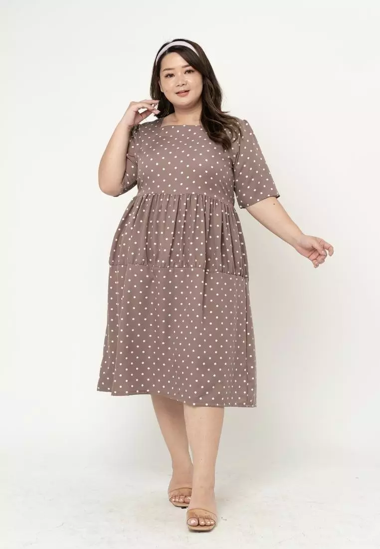 Plus Size Dress Bella Latte