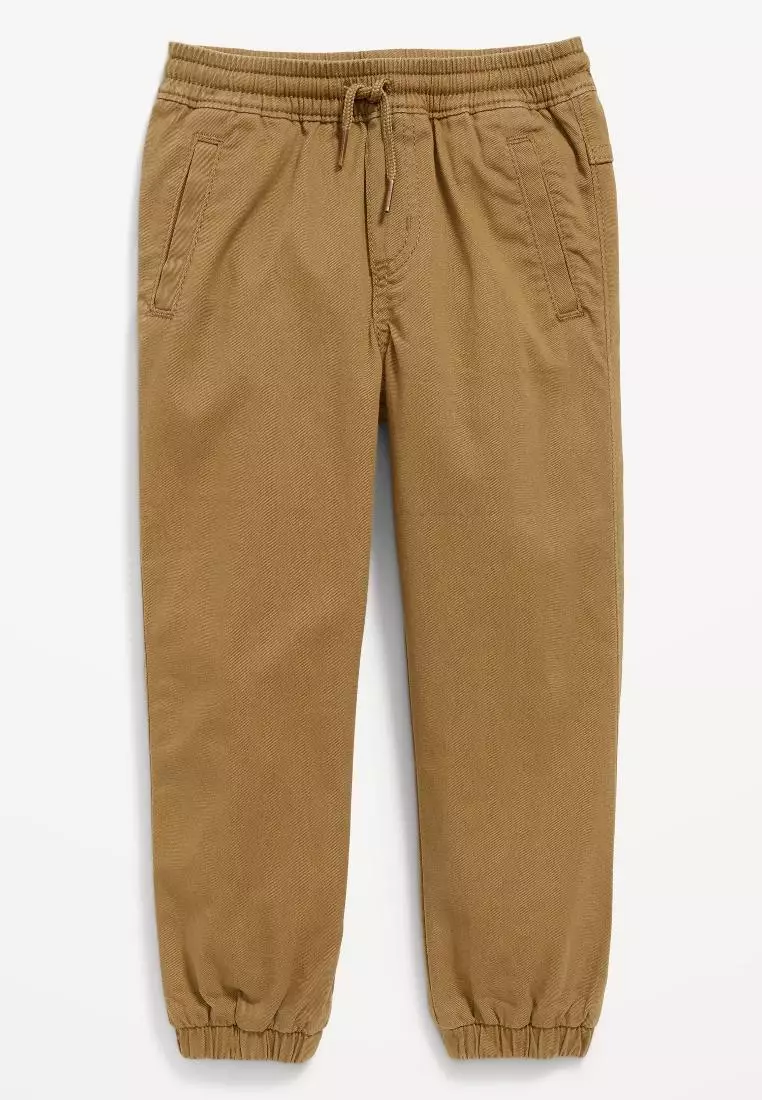 Functional-Drawstring Jogger Pants for Toddler Boys