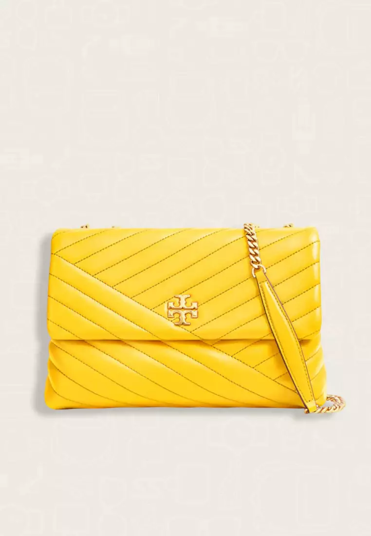Tory Burch Kira Chevron Convertible Shoulder Bag Goldfinch