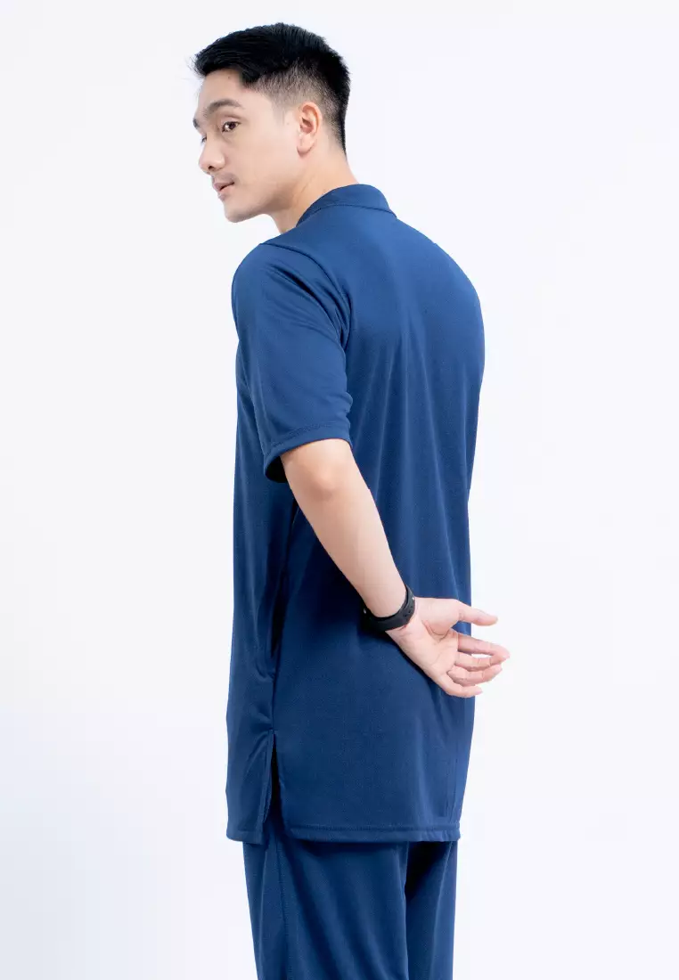 Tiento Naufal Baju Koko 3in1 Kurta Pria Dewasa Muslim Kerah Ciangi Casual Kerja Dry Fit Olahraga Ibadah Salat Lengan Pendek Ramadhan