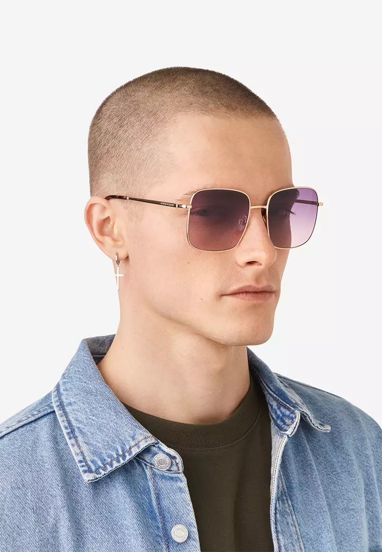 Royal Flush - Gold Purple To Pink Sunglasses for Men and Women, Unisex. Official Product Designed in Spain