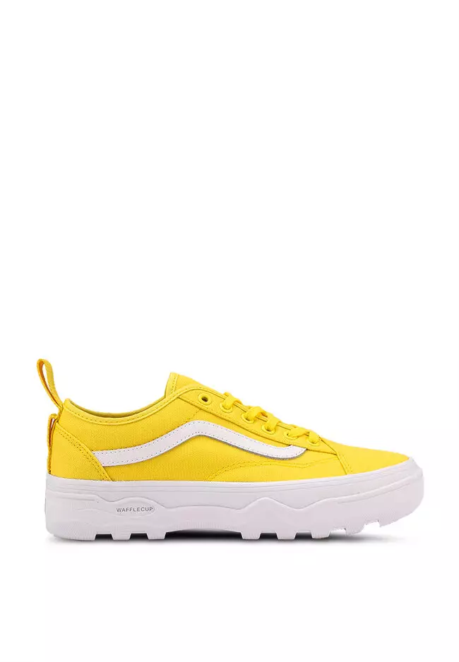 Gold top platform vans
