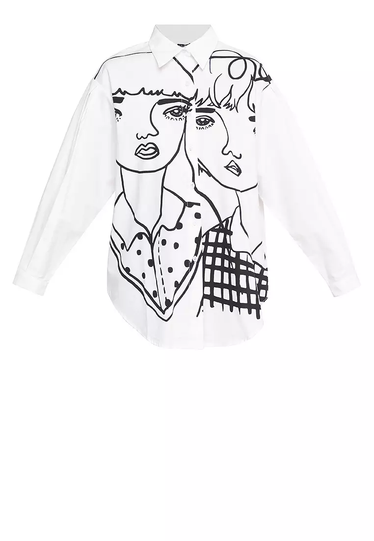 Buy Zalora Studios ZALORA Studios x Teeteeheehee Shirt 2024 Online