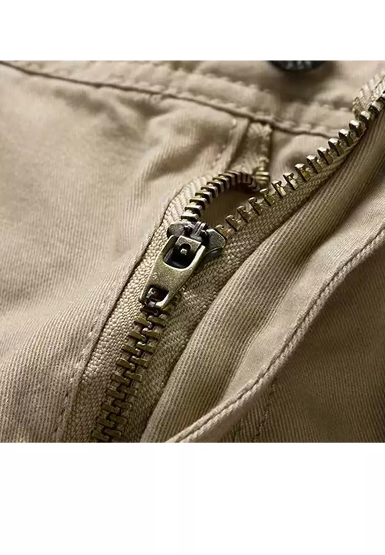 Multi Pockets Cotton Casual Shorts GJL27053