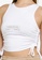 Public Desire white Ruched Side Crop Top 93A1BAA266A67AGS_2