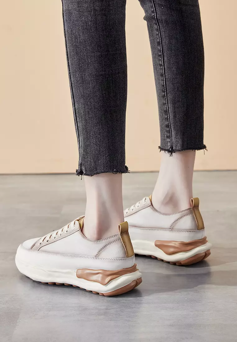 Suede Patchwork Contrast-color Sneakers RX6616