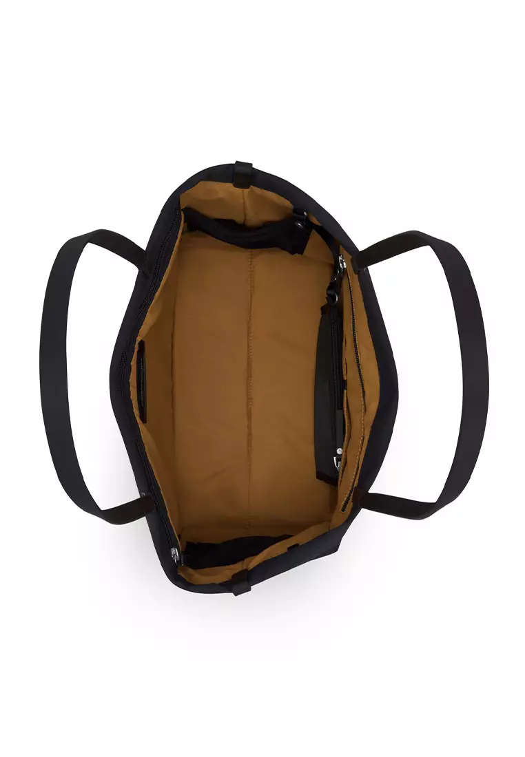 LOJEL Semo Tote Bag 18L Black + LOJEL Iloj Strap Leather Grey