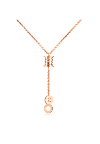 Air Jewellery gold Luxurious Tassel Chain Necklace In Rose Gold 58FDDAC7B59C9DGS_1