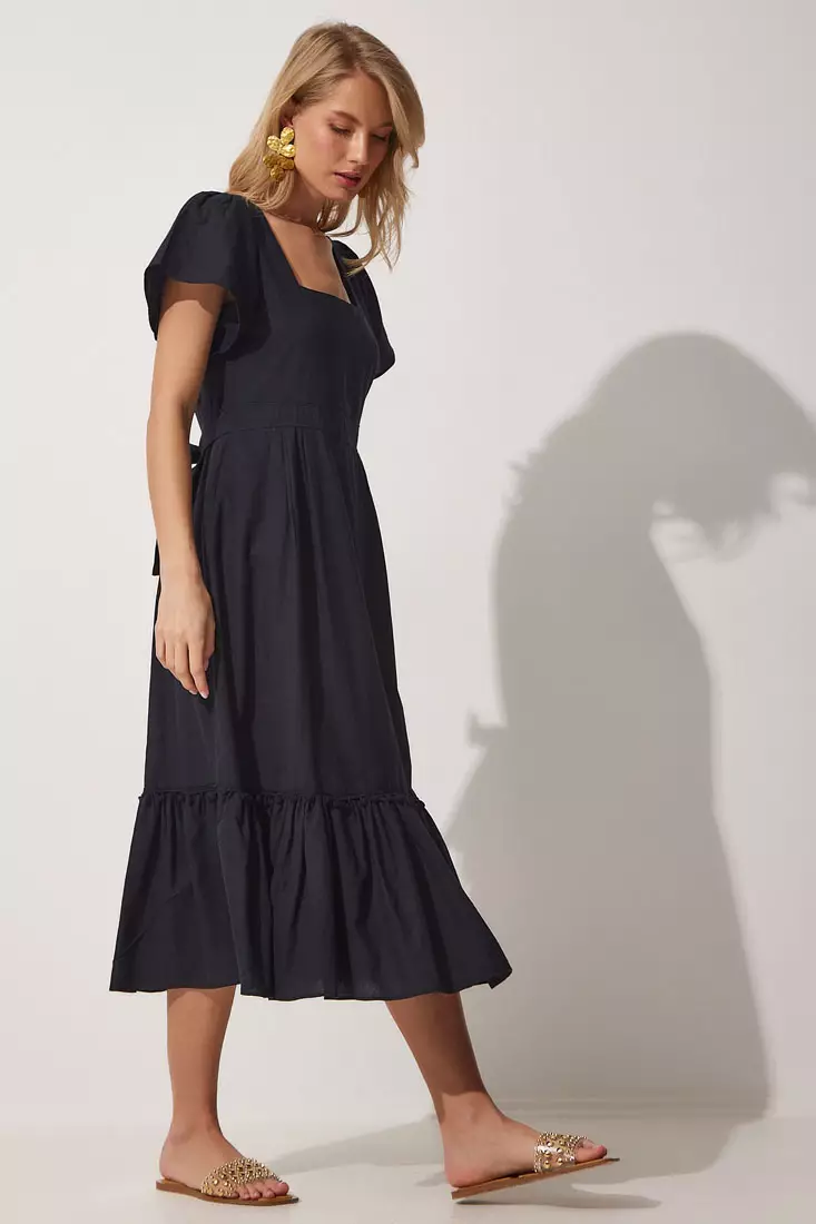 Square Collar Dress