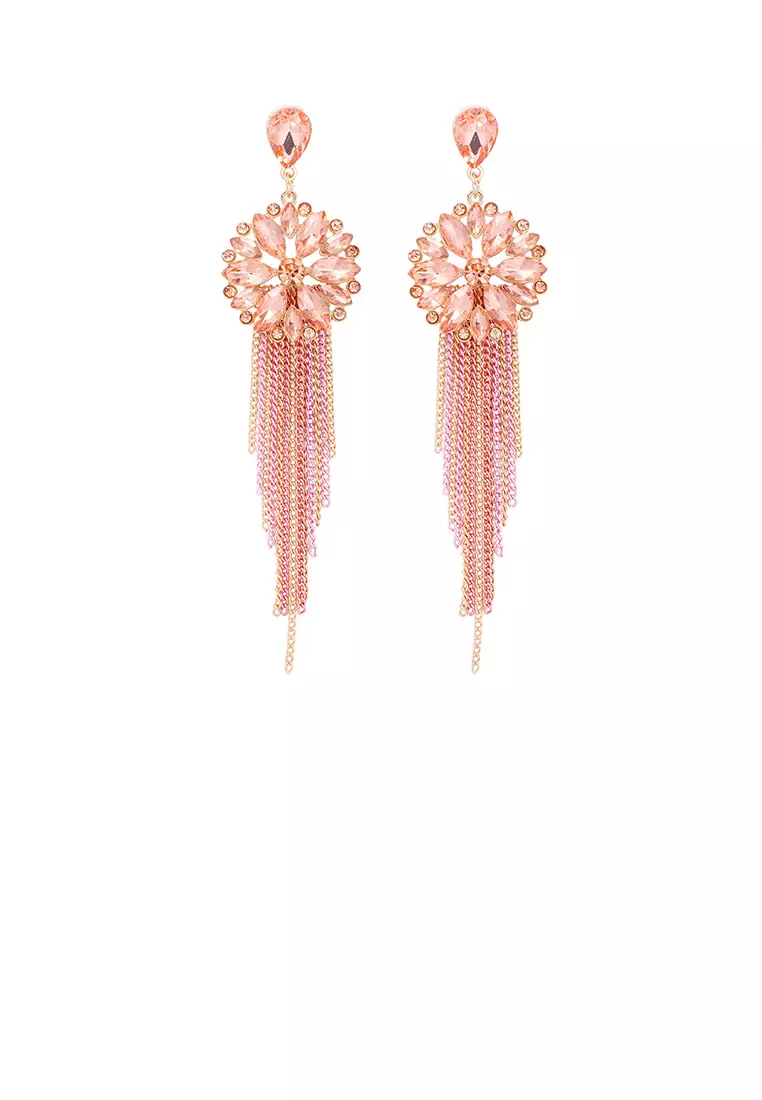 Gold plated hotsell tassel earrings
