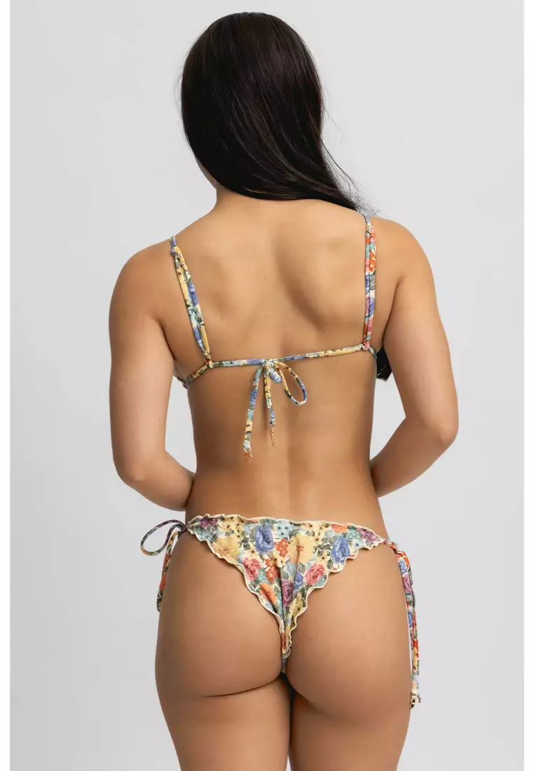 Emma Frilled Triangle Bikini Top / La Vie En Rose