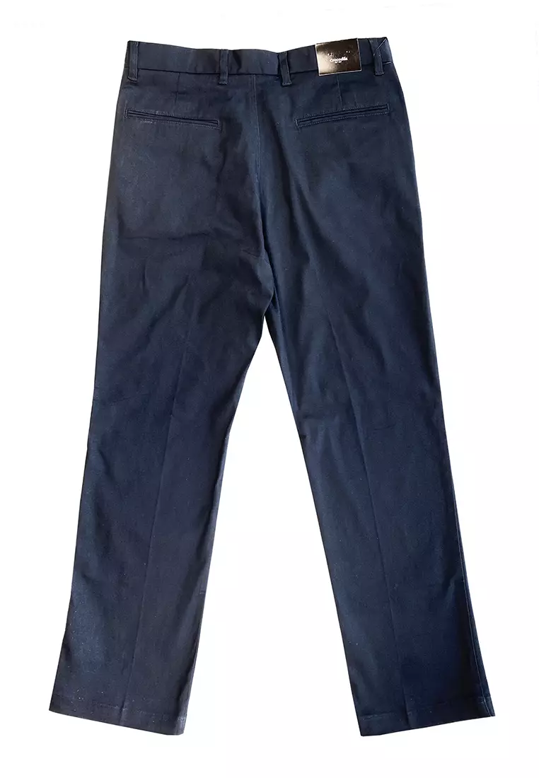 Crocodile Celana Panjang Katun Pria - Men Long Pants - Navy 49