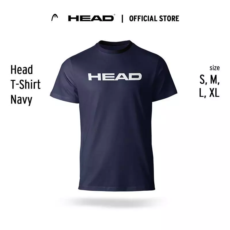 HEAD T-Shirt Men Cotton Navy - Kaos Pria (Navy)