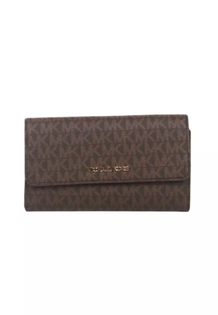 brown mk wallet