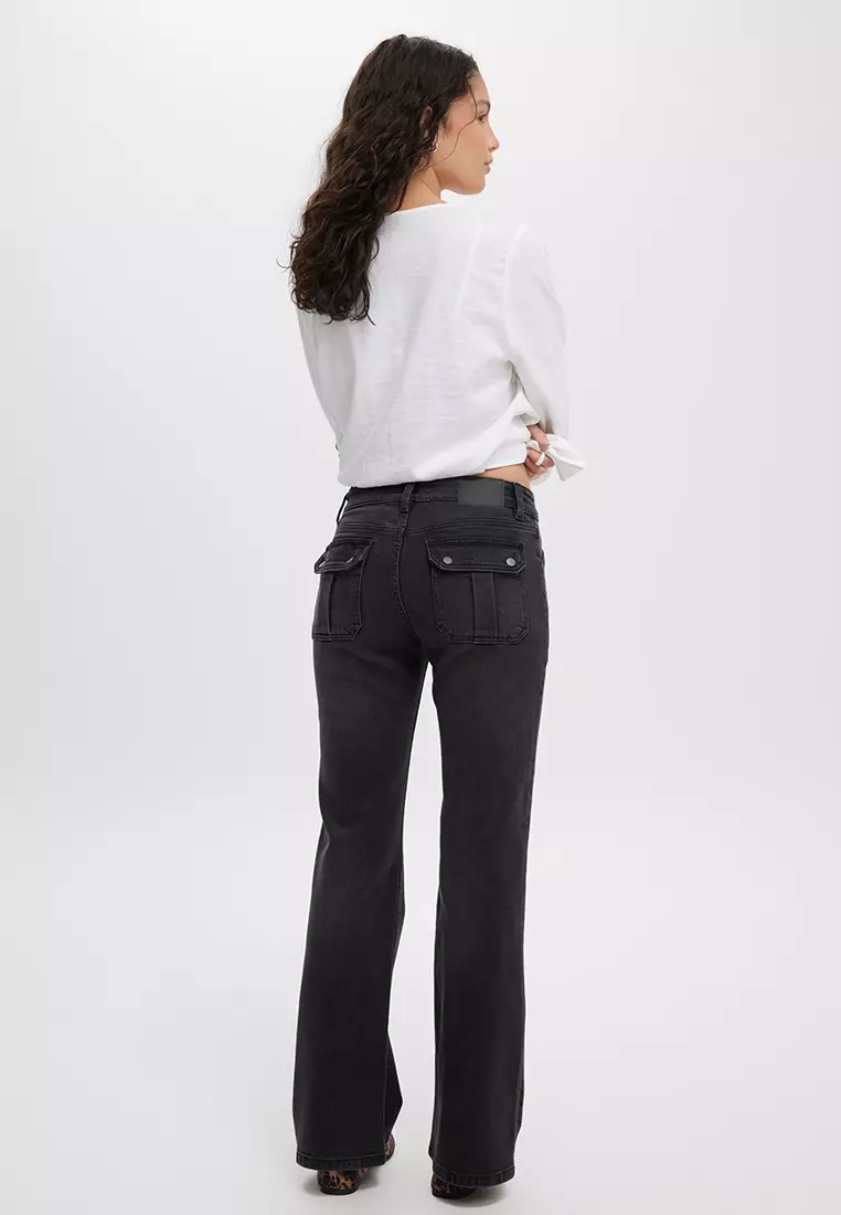 Stretch Bootcut Flare Jeans Asia Fit