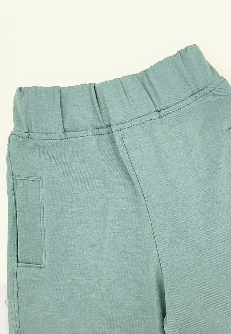 Wakakids Celana Pendek Anak Unisex Polos Basic Short Pants 4370 Vench Sage Green