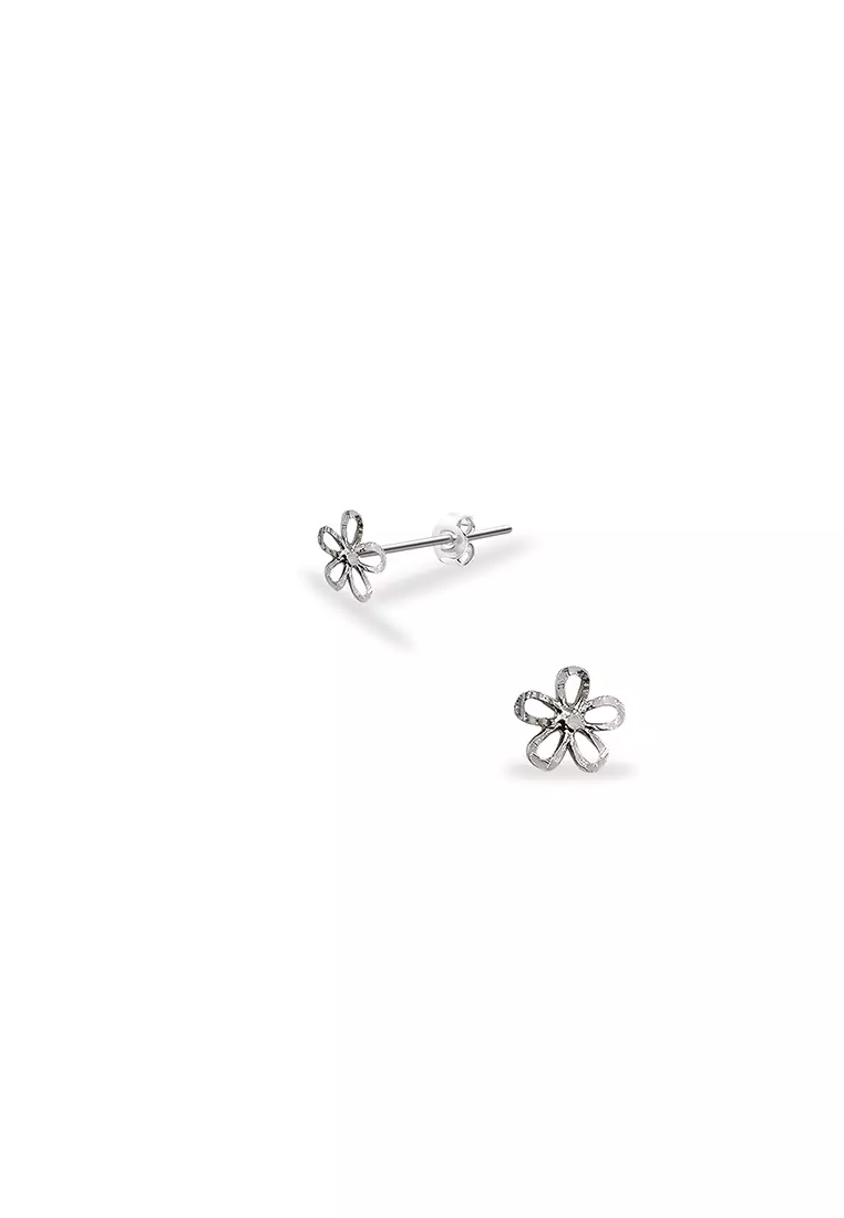 925 純銀耳環 鍍白金 SS167