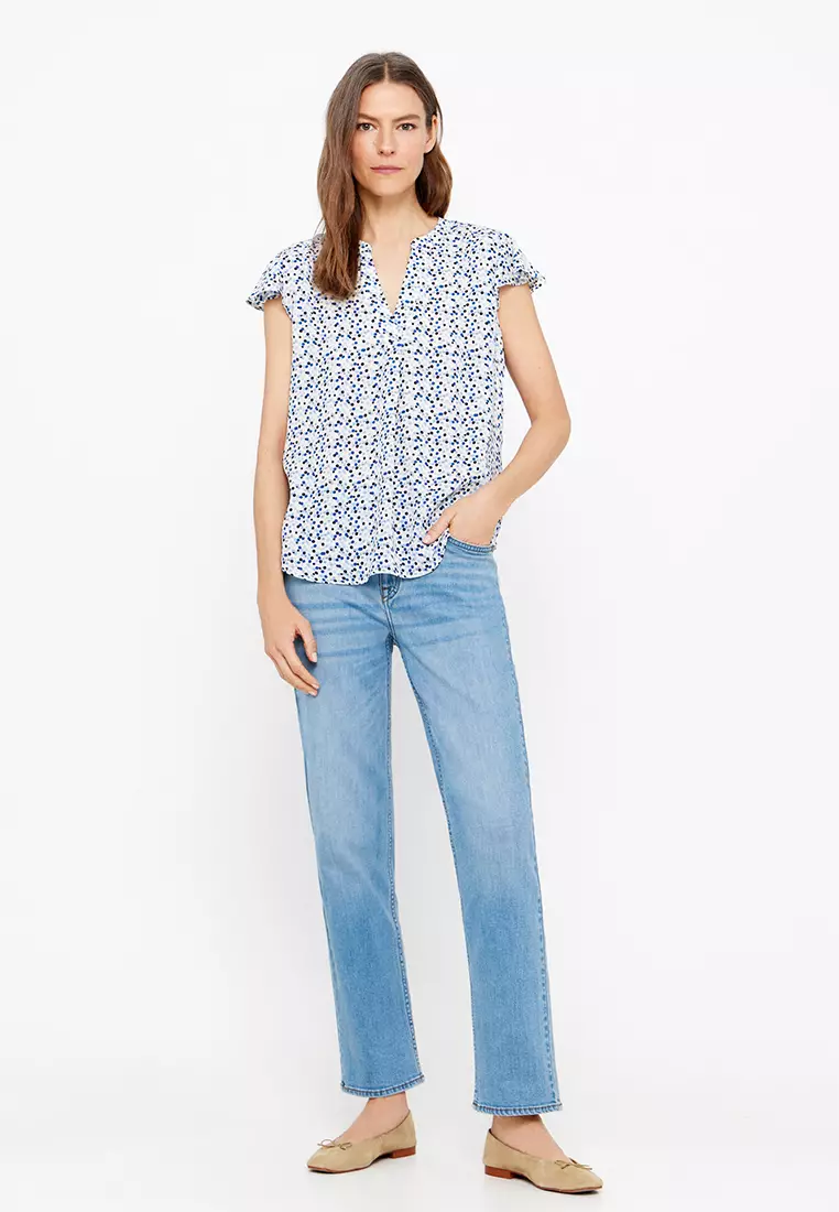 Ruffle Sleeve Blouse