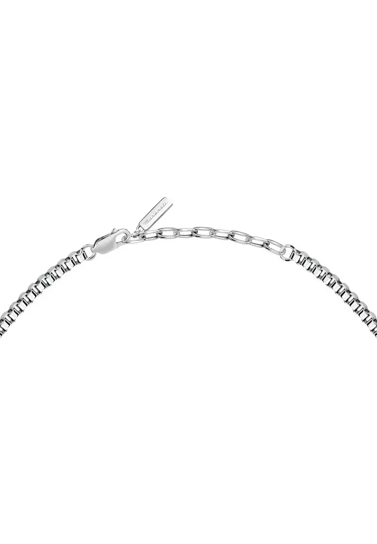Maserati Jewels 500mm Men's Stainless Steel Necklace JM425AVD109 (Adjustable)