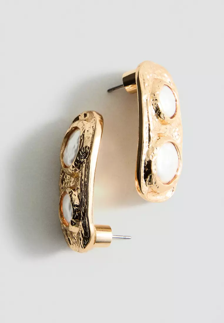 Combined Textured Earrings