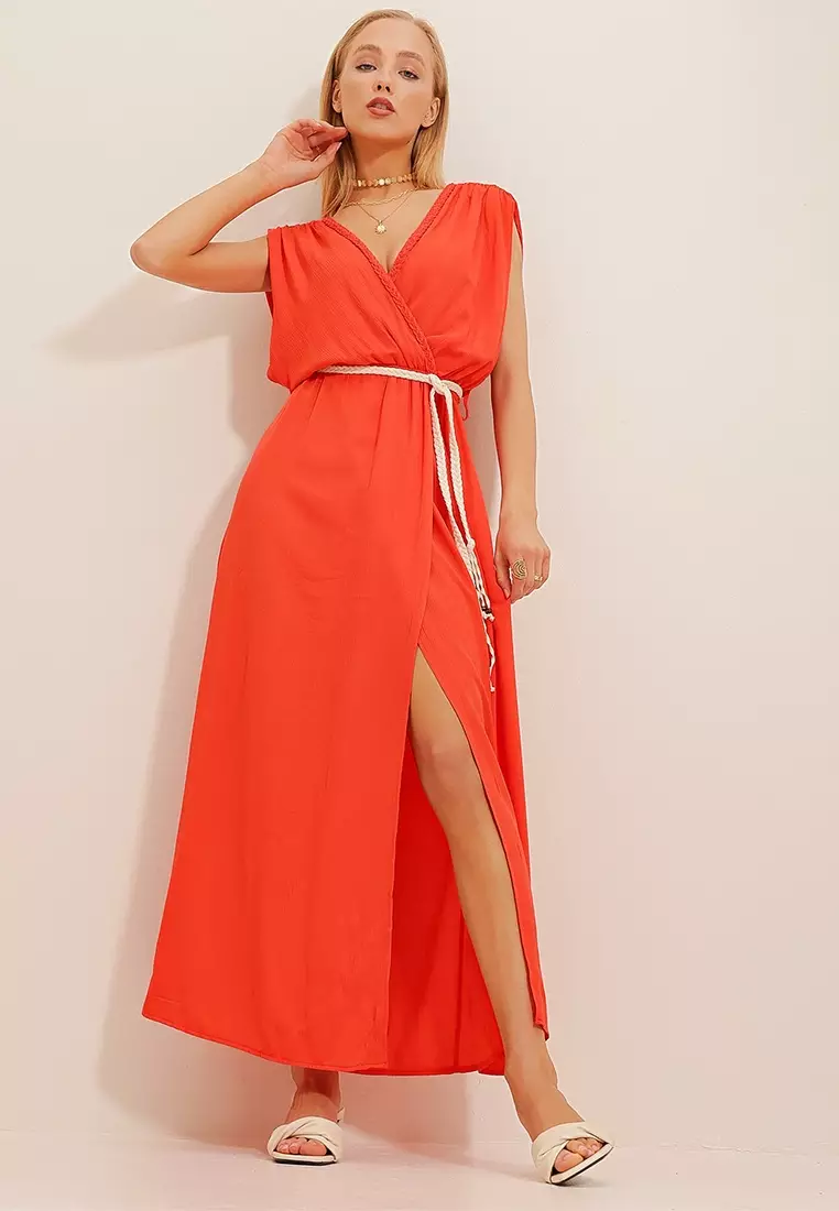 Jual Alacati Split Thigh Dress Original 2025 ZALORA Indonesia ®