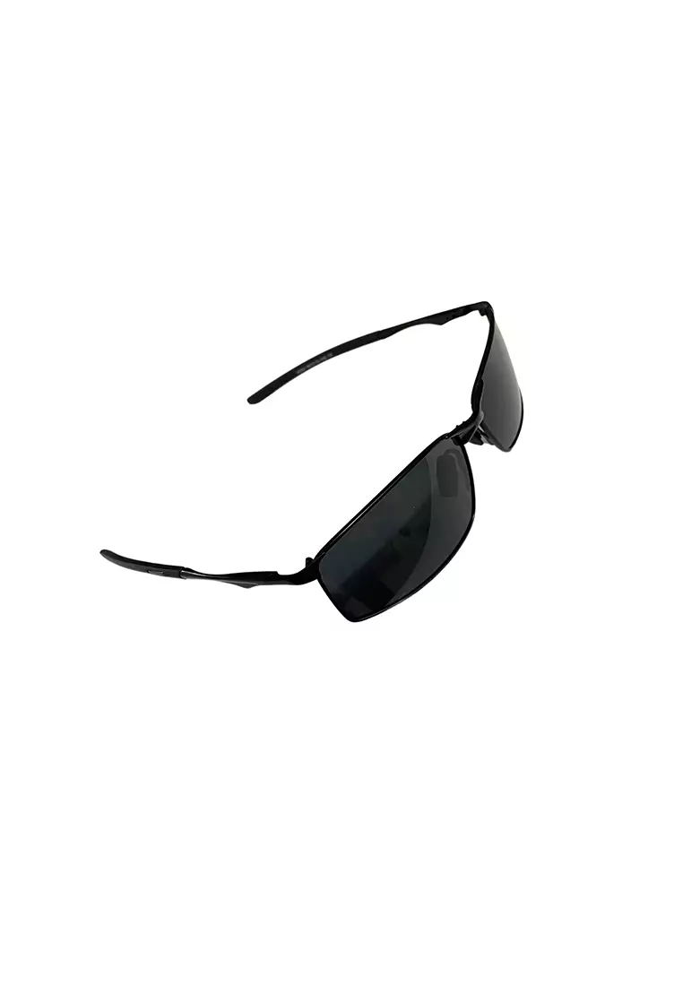 Letto Kacamata Pria Frame Polarized Lens UV400 Design Casual Material Aluminium Alloy ORIGINAL - Black