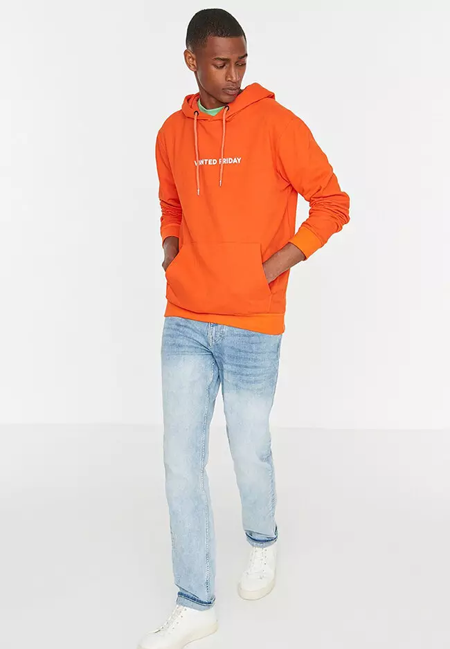 Sandro orange top hoodie