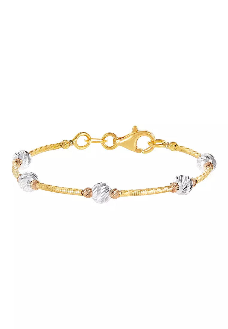 HABIB Oro Italia 916 White and Yellow Gold Bangle (for baby) GB87310221(BBY)-BI