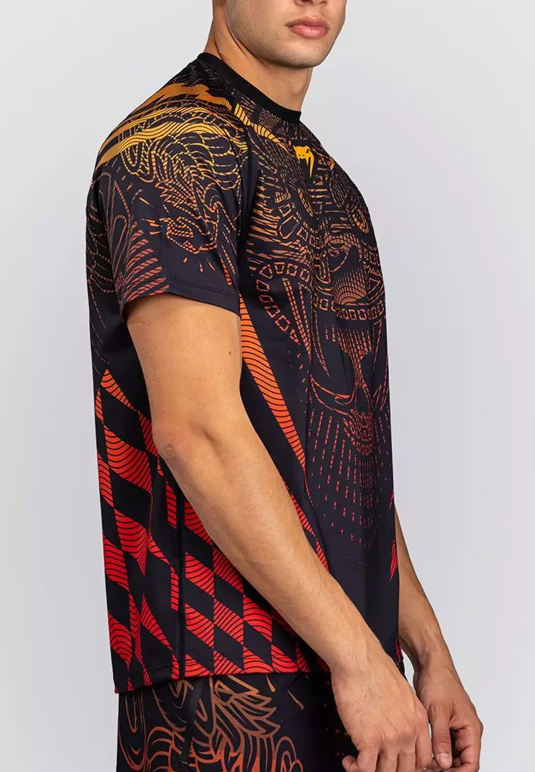 Venum Quetzal Fury Dry-Tech T-Shirt - Black/Fury Red/ Tangerine