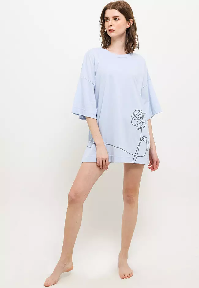 Daster Mini Dress Sleepwear