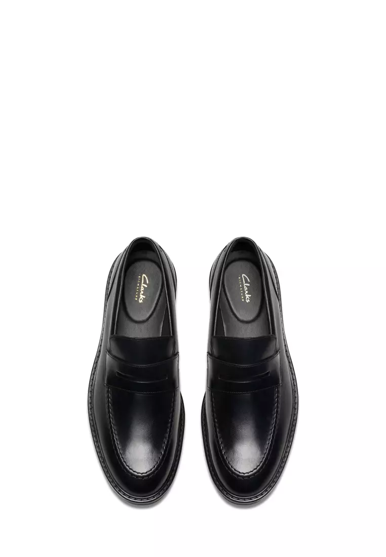 Mens Aldwin Step Black Leather