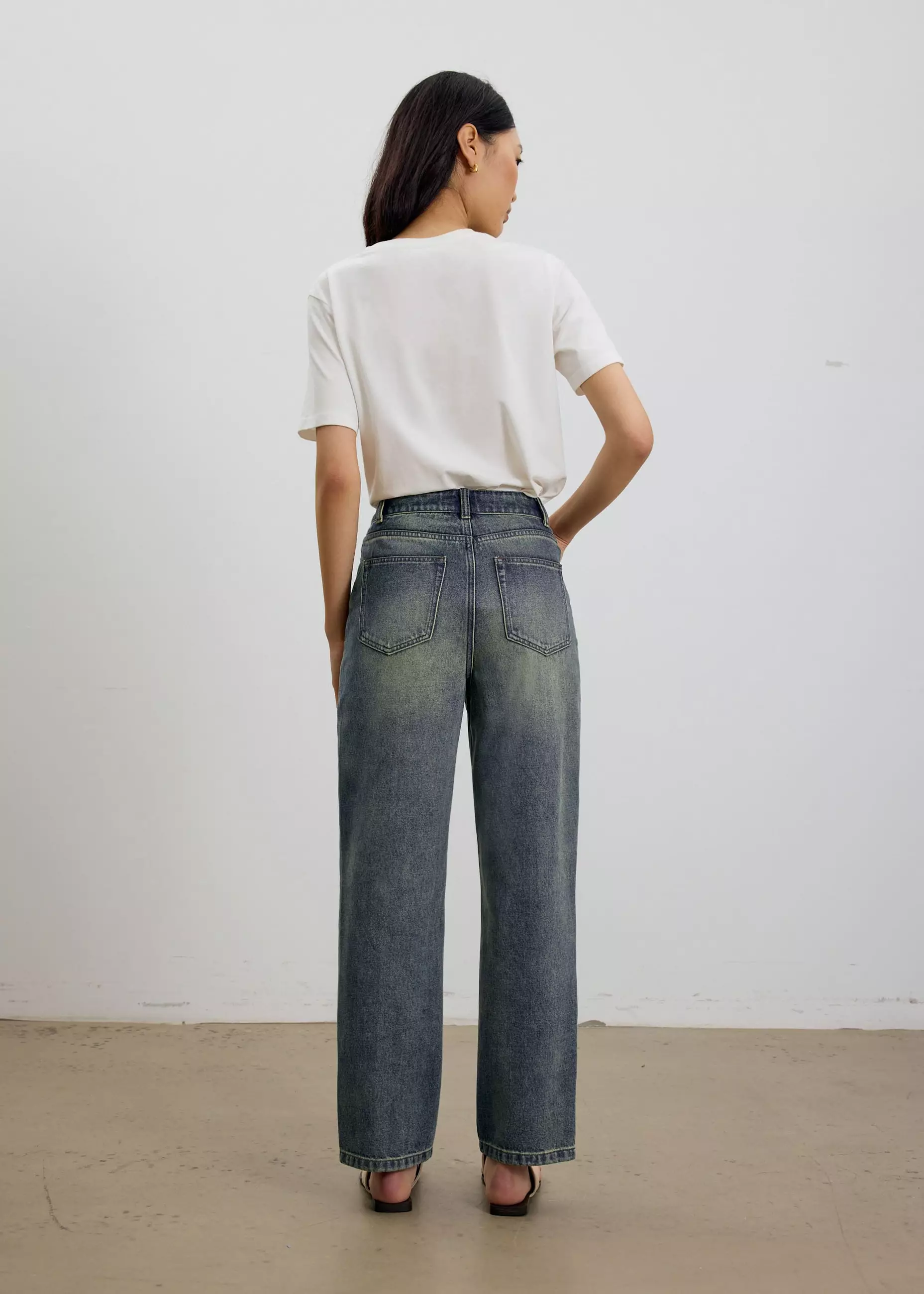 Celana Panjang Wanita - Suki Denim Slim Illusion Straight Leg Jeans