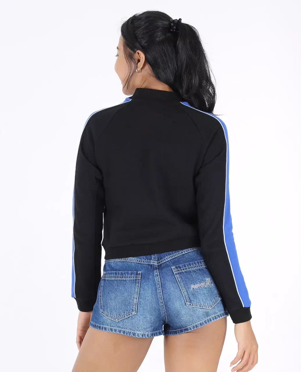 Rip Curl Women Archive Script Fitted Zip Thru - Black