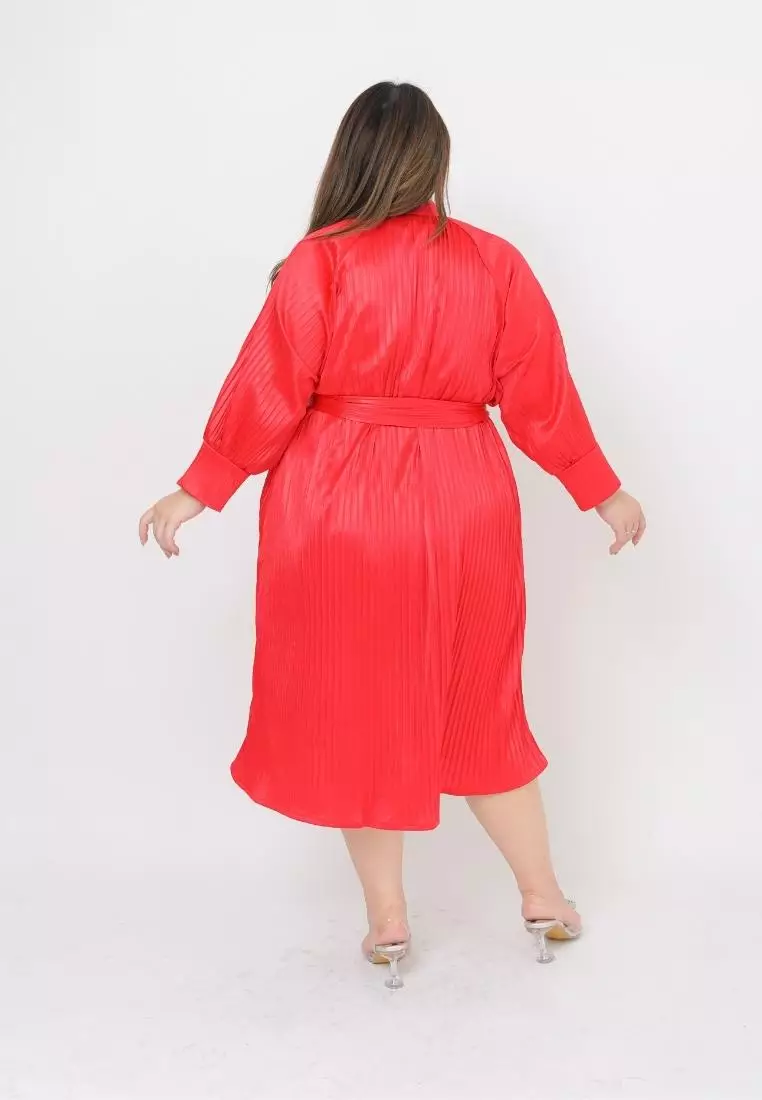 Plus Size Party Dress Fallon Red