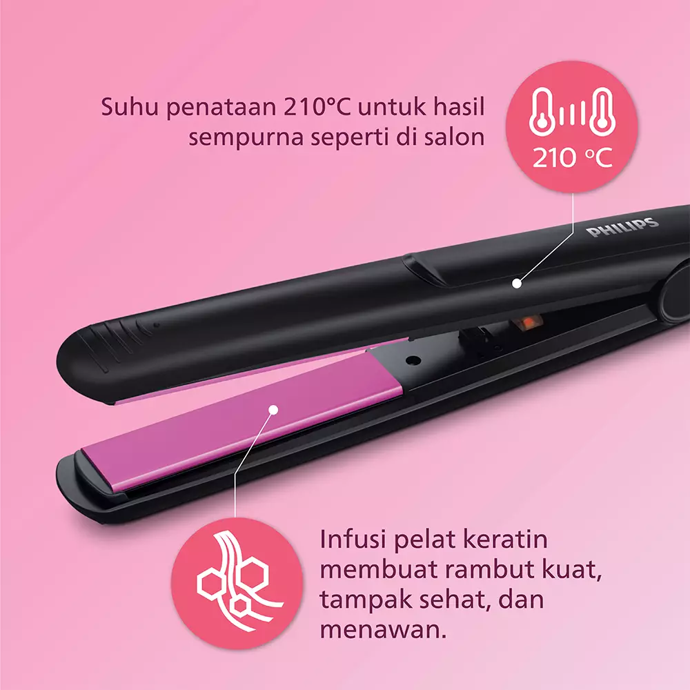 Philips Beauty Set - Hair Straightener + Curler (Catokan &Pengeriting)