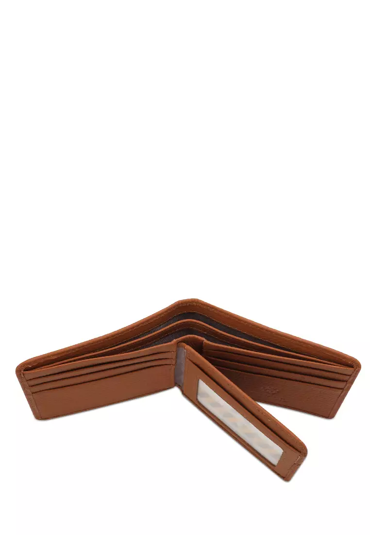 Men's Genuine Leather RFID Blocking Bi Fold Wallet