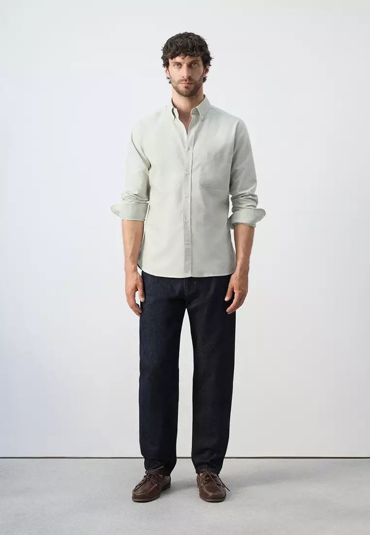 100% Cotton Regular Fit Lightweight Oxford Shirt