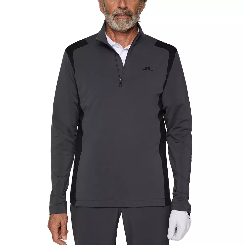 Lukas Quarter Zip Mid Layer Asphalt